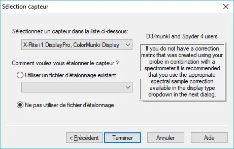 ColorHCFR capteur