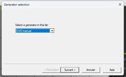 ColorHCFR generatorSelection