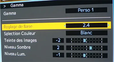 JVC gamma couleur