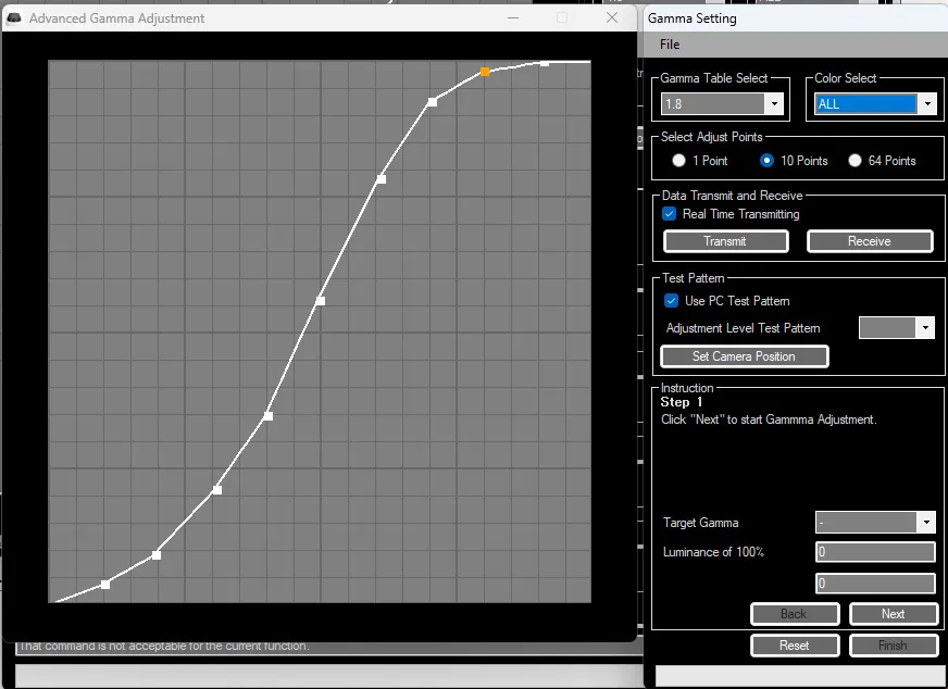 Sony gamma adjustment HDR