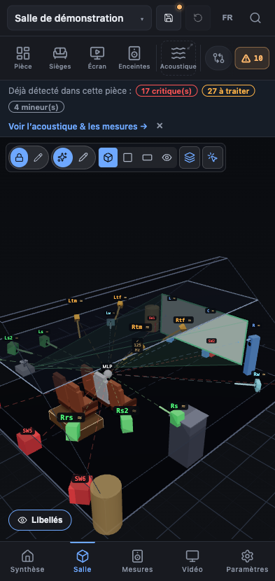 HTM sur smartphone Android : la salle 3D en poche